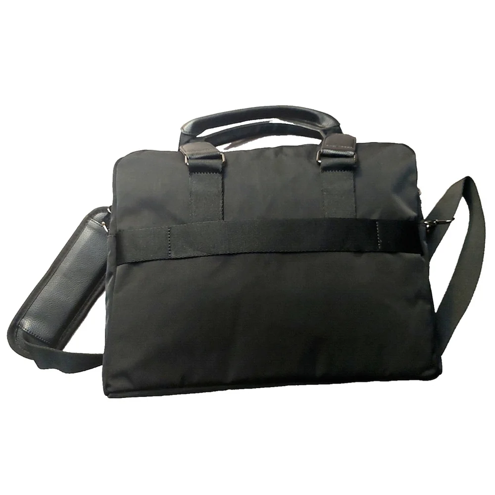NWT Alfani Mens Nylon Briefcase Bag Black ONE SIZE